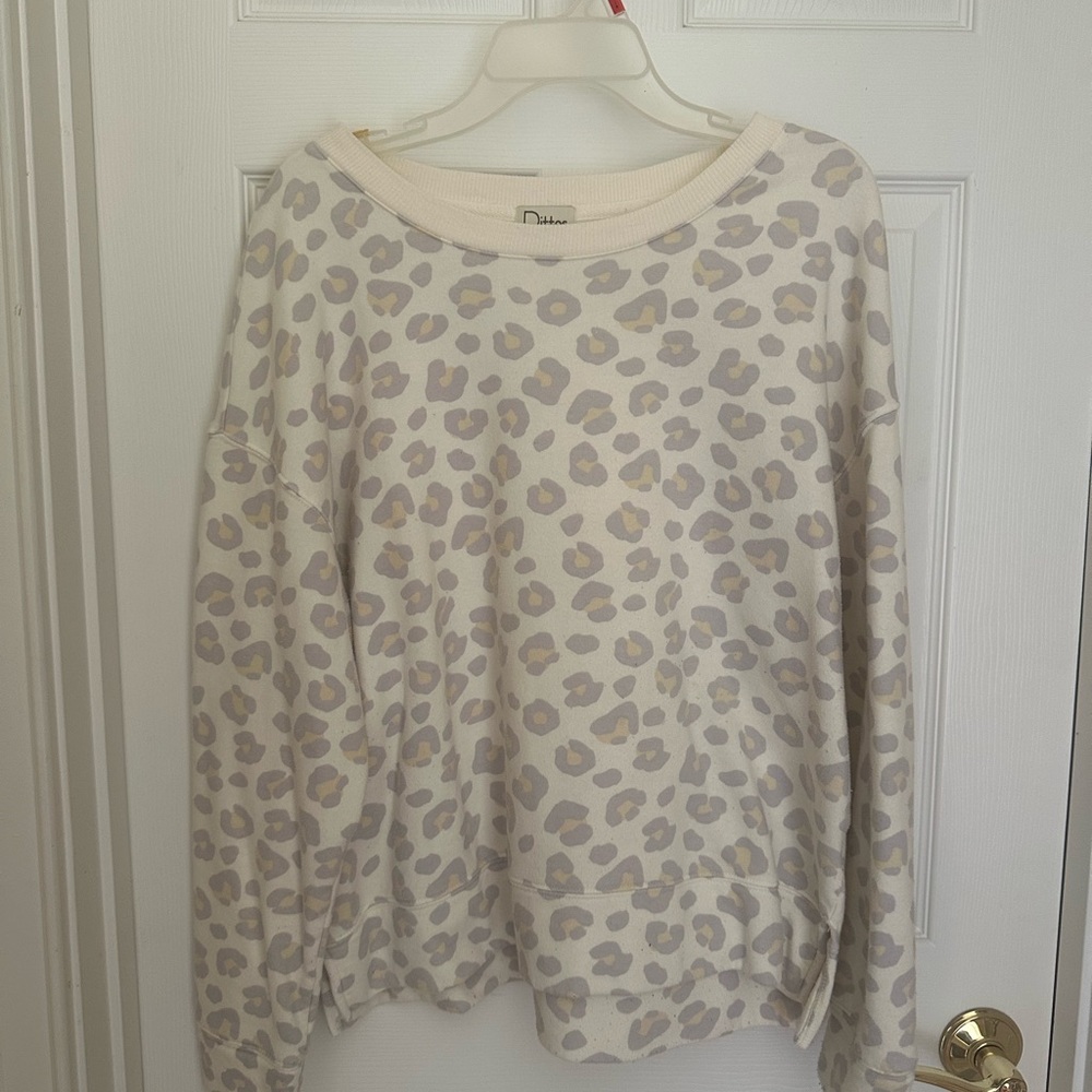 Dittos Leopard Print Sweatshirt